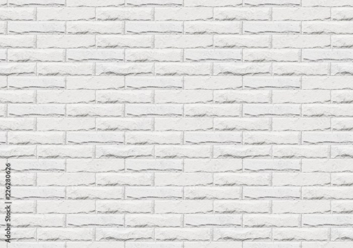 White brick wall decor