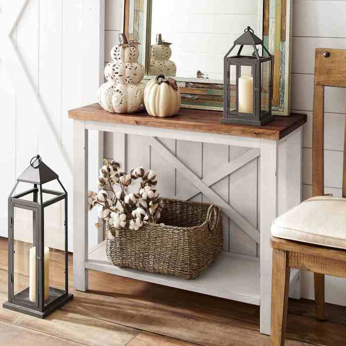 Entrance console table decor ideas