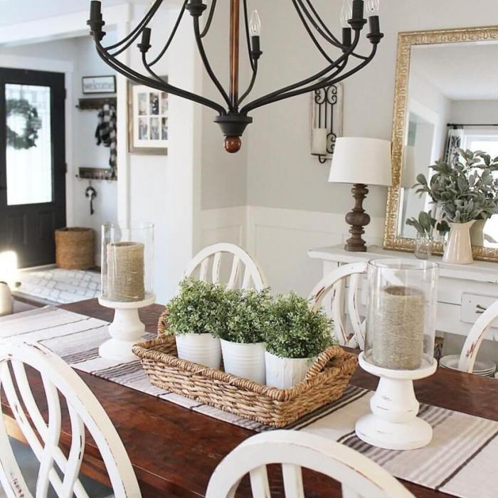 Farmhouse table decor ideas