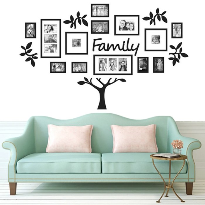 Family tree wall decor stickers