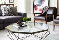 3 arm glass decor fluted table