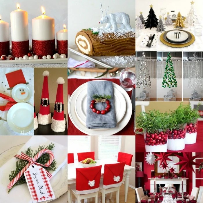 Diy christmas table decor