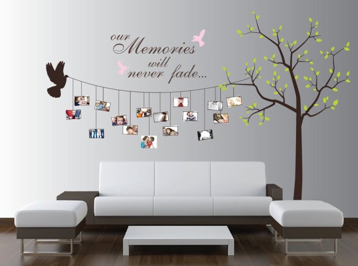 Family tree wall decor stickers