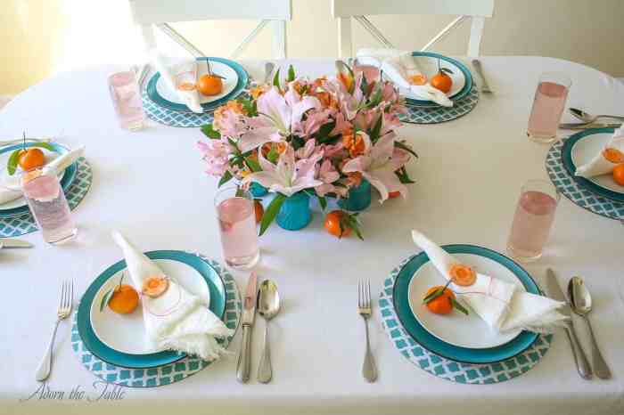 Mother's day table decor