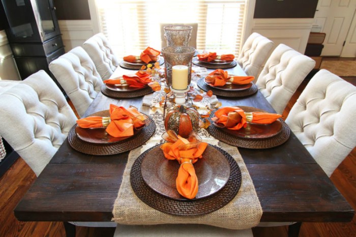 Dining table fall decor ideas