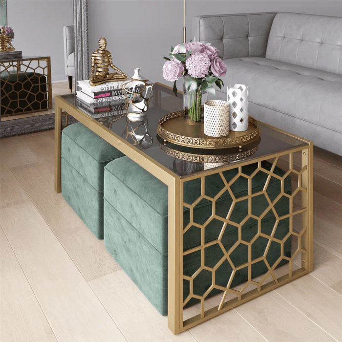 Living room center table decor ideas