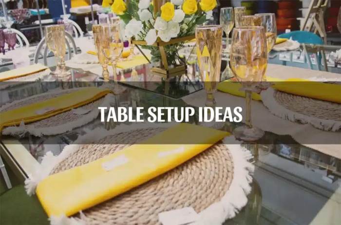 Table decor ideas for functions