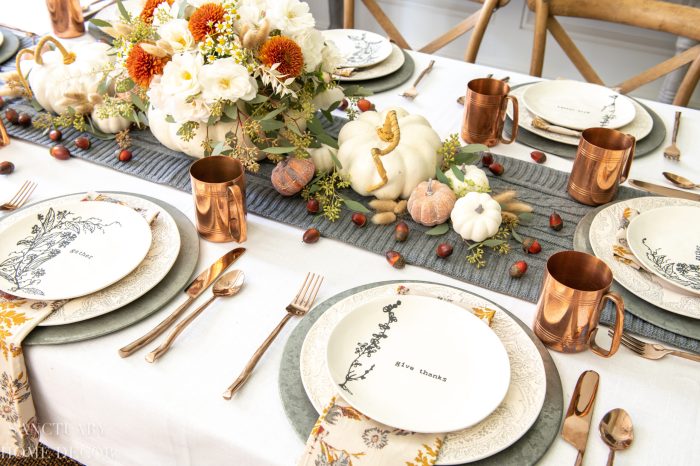 Diy table decor for thanksgiving