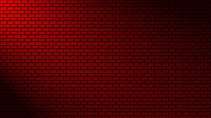 Red and black wall decor