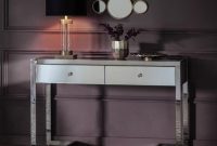 Console table decor with mirror