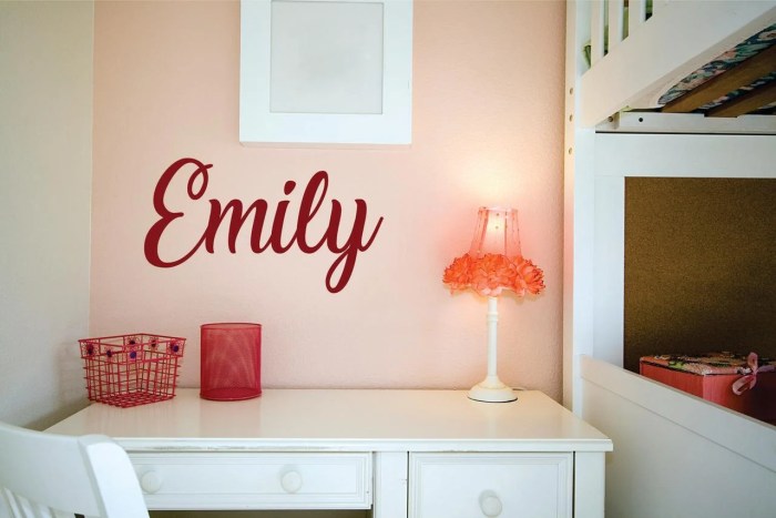 Personalized name wall decor