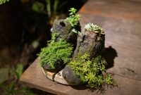 Table decor with plants