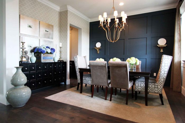 Black dining table decor ideas