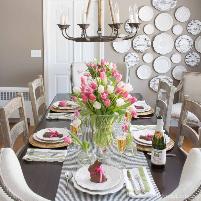 Dining table center decor ideas