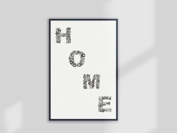 Home decor wall letters