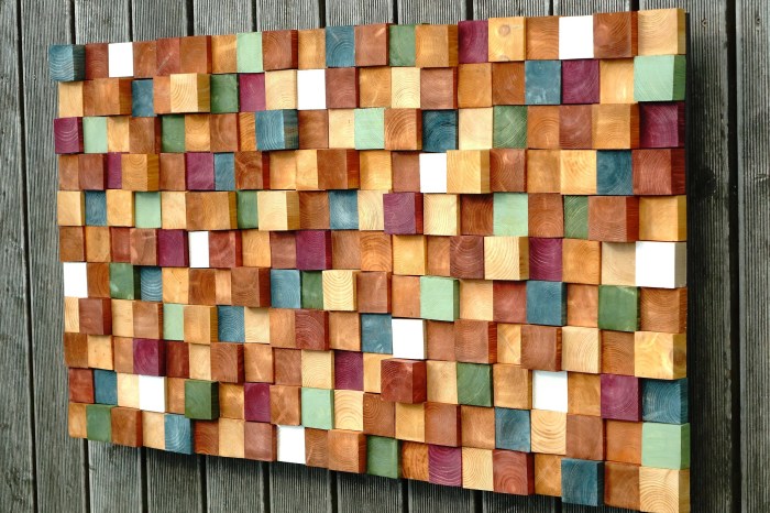 Wood wall art decor