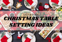 Christmas dining table decor ideas