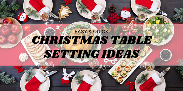 Christmas dining table decor ideas