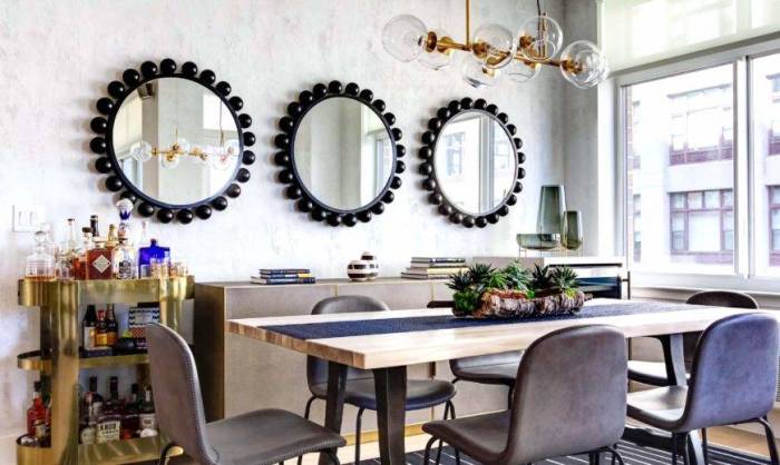 Elegant dining room wall decor