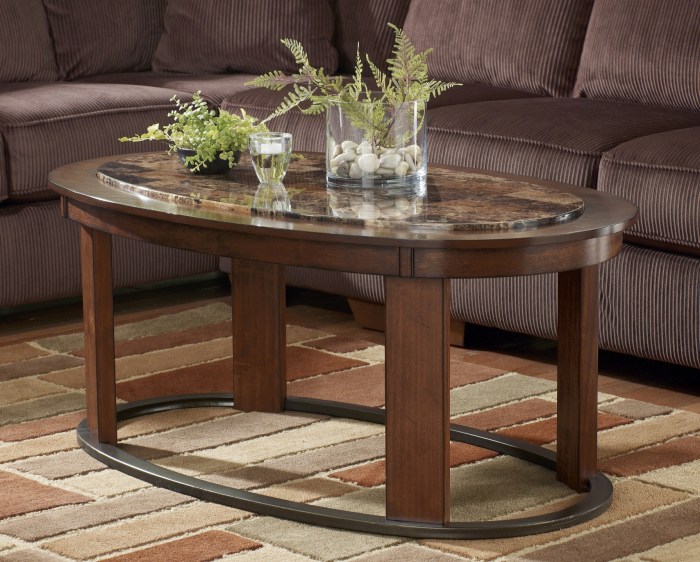 Oval coffee table decor ideas