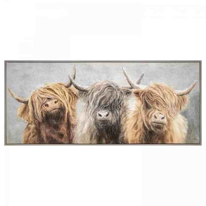 Highland cow wall decor