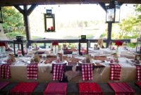 Western wedding table decor