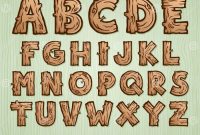 Wooden alphabet letters wall decor