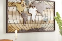 Wall decor world map